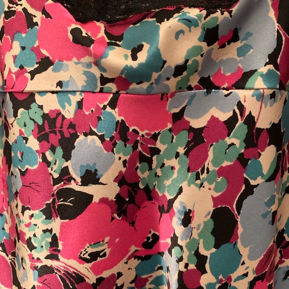 NWT Context Silk Fleet Week Floral Multi Camisole - Picture 3 of 5